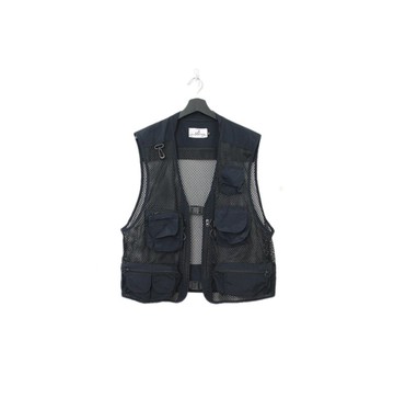 Back to Green-經典釣魚背心 網狀深色 i-06/ vest