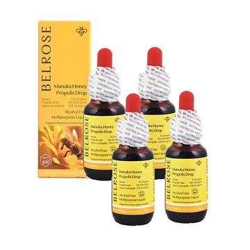 澳洲澳倍美 Belrose 麥蘆卡蜂膠精華液(4入組 25ml/瓶) 即期品-2026年3月到期