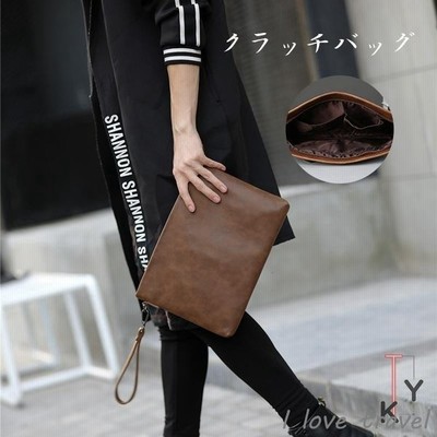 クラッチバッグメンズセカンドバッハンドバッグ手持ちおしゃれバッグpuカジュアル人気新作ギフト 通販 Lineポイント最大get Lineショッピング