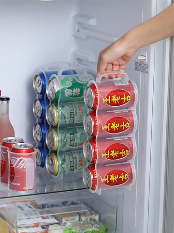 冰箱聽裝啤酒飲料收納盒可手提式易拉罐調料瓶廚房儲物收納整理架