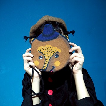 水壺熊童畫小背包