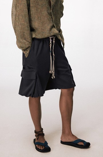 漫遊者 / 串珠大口袋工裝短褲