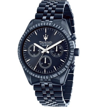 MASERATI 瑪莎拉蒂 Competizione系列 紳男三眼手錶 送禮推薦-43mm R8873600011