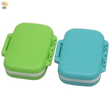 月陽防潮型3格可拆分藥盒收納盒萬用盒超值2入(8628)