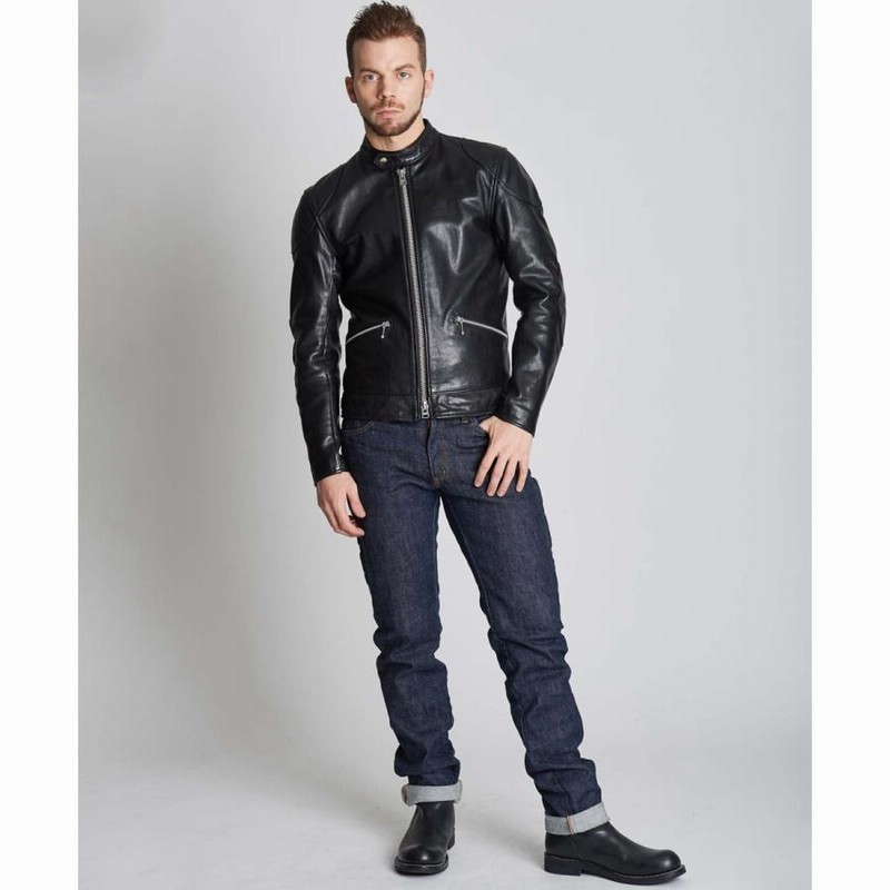 KADOYA HEAD FACTORY シングルライダース ブラック head fctory カドヤ(KADOYA)シングルライダース日本製 ヘッド