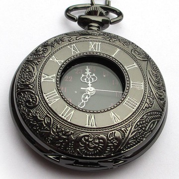 翻蓋復古鏤空定制懷表項鏈黑執事男女士學生兒童石英表毛衣鏈表