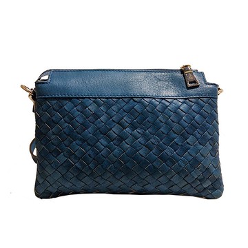 義大利真皮多夾層真皮編織肩揹包【Made In ITALY】