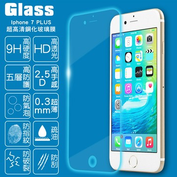 【GLASS】9H鋼化玻璃保護貼(適用I Phone7 Plus)