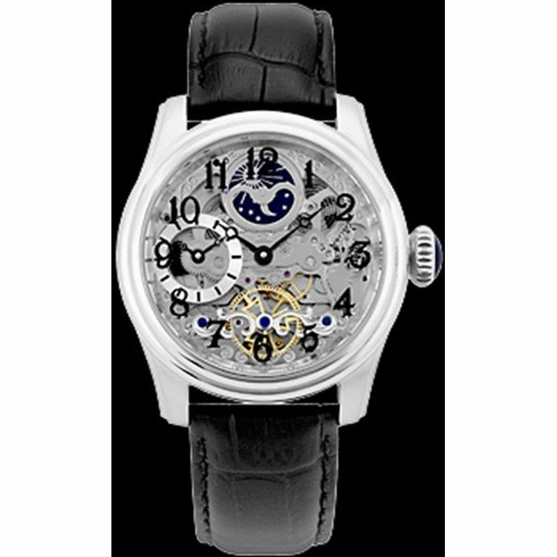 腕時計 メンズ アルカフトゥーラ Arca Futura 自動巻き メンズ 腕時計 スケルトン 965abk ブラック ブラック ケース ステンレススチール ストラップ レザー 通販 Lineポイント最大0 5 Get Lineショッピング