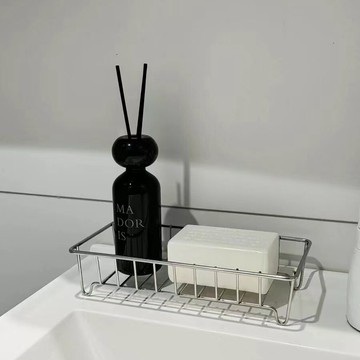浴室置物架 水槽瀝水架 海綿架 肥皂架 香皂架 免打孔極簡ins風不銹鋼置物瀝水架衛浴收納乳液瓶沐浴露收納架 浴室收納架