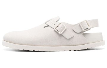 BIRKENSTOCK 1774 III TOKYO SUEDE LEATHER NARROW FIT SANDALS BONE