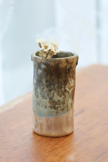 交換禮物/侘寂風迷你乾花器 花插小瓶 療癒小物 可放棉花棒單據