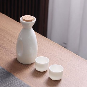 羊脂玉瓷分酒器陶瓷酒具套裝家用二兩三兩半斤裝中式小酒壺酒壺