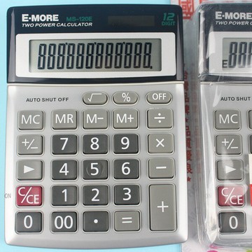 E-MORE 計算機 MS-120E 國家考試專用計算機 中型12位數 /一台入(定280)