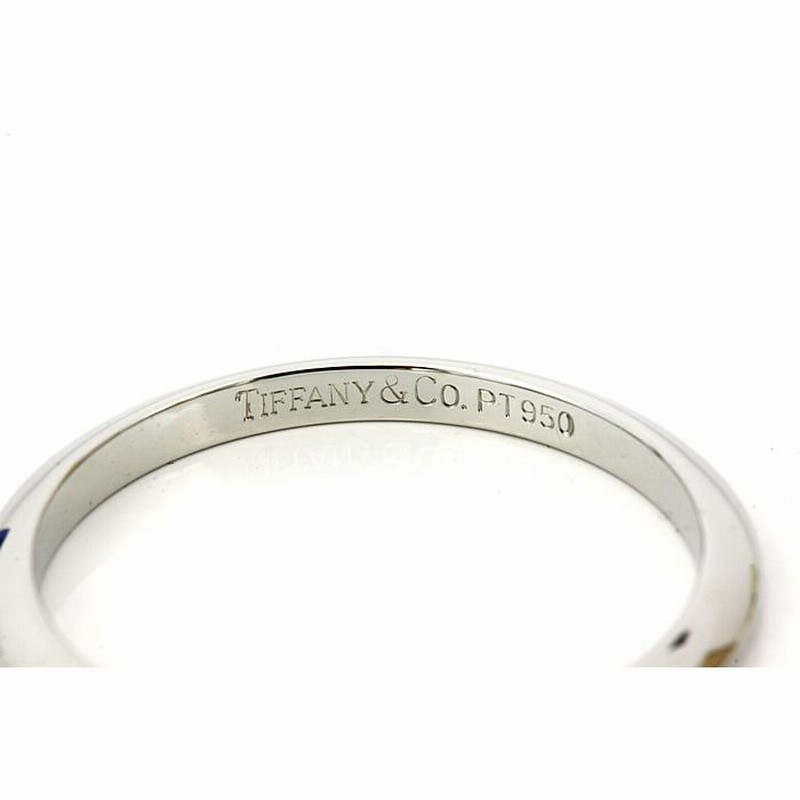 13号/美品＞ティファニー TIFFANY&Co. プラチナ製 ナイフエッジ
