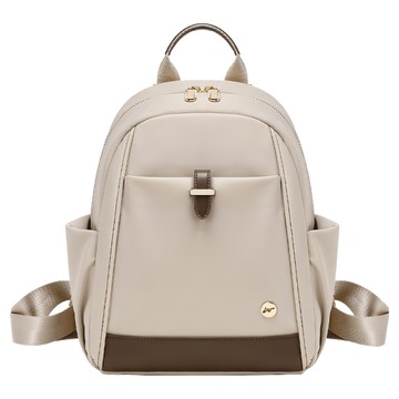 清甜美型系列 迷你後背包 尼龍+聚酯纖維  28.5 x 22 x 11.5cm  杏咖色