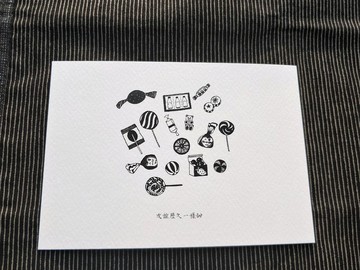 Postcard/友情/明信片/手繪/畢業