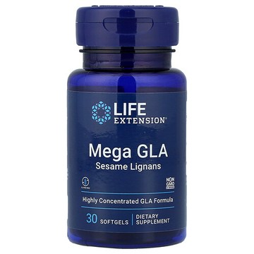 Life Extension, Mega GLA 芝麻準木質素，30 粒軟凝膠