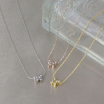 【OSEWAYA 日本飾品】蝴蝶寶石項鍊✨生日禮物/情人節禮物/摩羯座/水瓶座/雙魚座