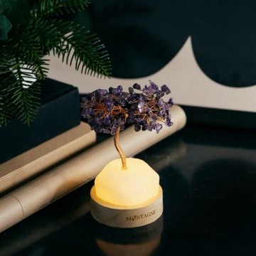 Montagne原礦水晶樹｜Treasure Tree｜白水晶。紫水晶｜守護。平衡