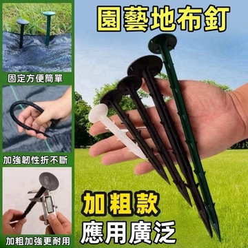 園藝地釘 除草布地釘 塑料地釘園藝  固定釘果園 地布釘 農田塑膠釘 大棚地膜釘10支裝#園藝用品 塑膠地釘 防草布釘