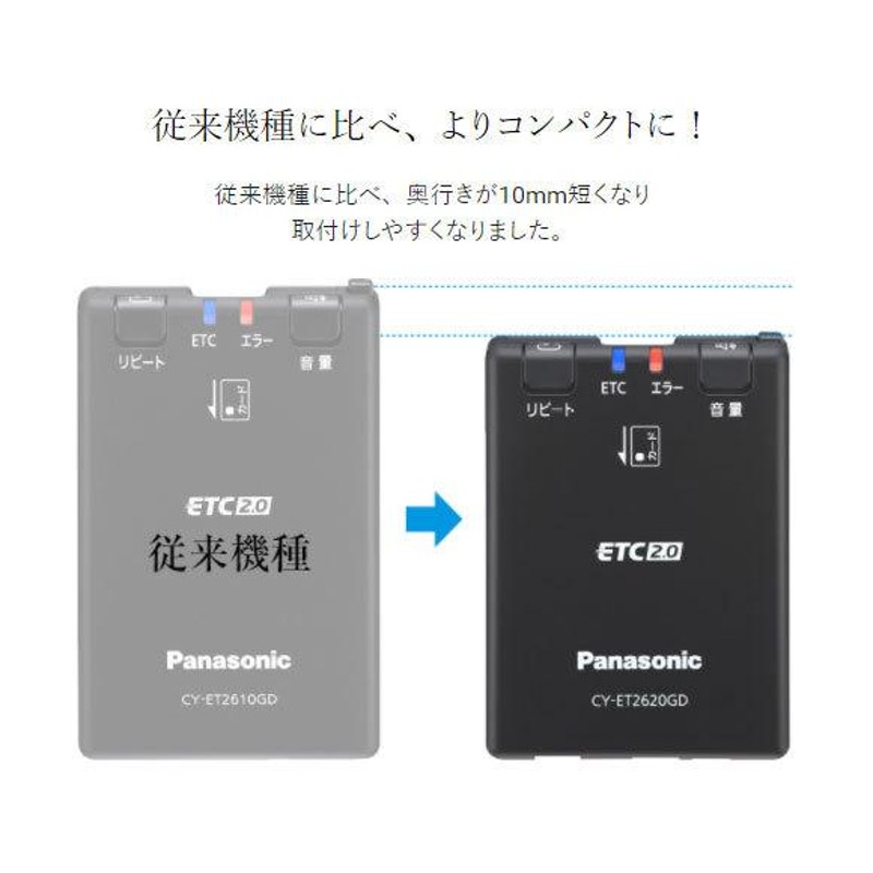 セットアップ込み ETC2.0車載器 CY-ET2620GD Panasonic ※ナビ非連動型