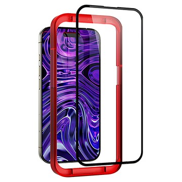 VICXXO 4D 全覆蓋 iPhone 鋼化玻璃手機螢幕保護貼 (附貼膜輔助器)  1組  iPhone16/iPhone15