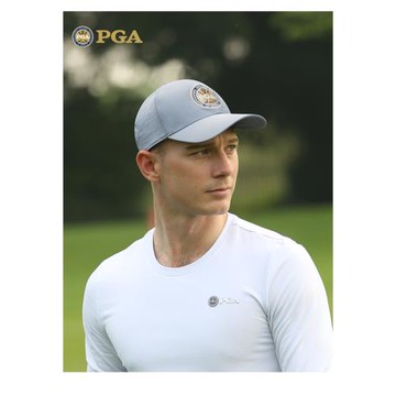 PGA 高爾夫男士網孔球帽時尚 遮陽防曬 透氣孔 吸汗速干 有頂帽