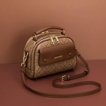 法國DUDK輕奢真皮經典小圓包女2026新款高級感時尚百搭斜挎小方包