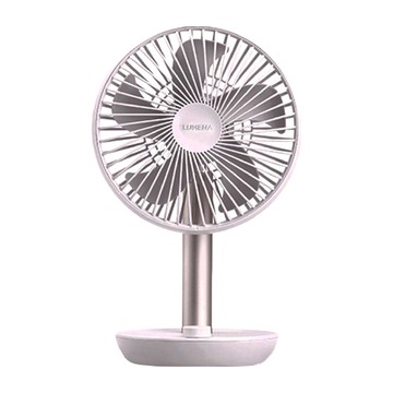 Lumena USB桌上型擺頭隨行風扇 內建Li-ion 4000mAh大容量電池 無線最長可使用20小時  N9-FAN STAND 3Z  淺粉色