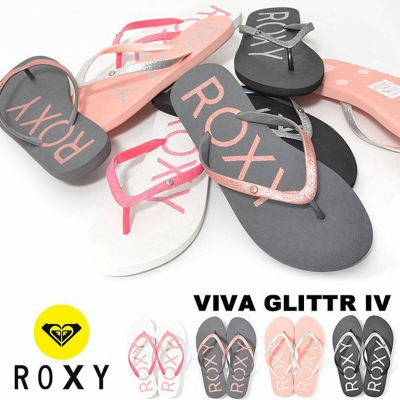 ビーチサンダル Roxy ロキシー レディース Viva Glittr Iv トングサンダル ビーサン 35 Off 通販 Lineポイント最大0 5 Get Lineショッピング