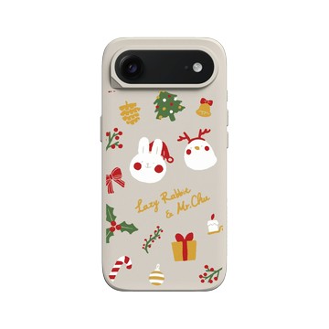 iPhone Air SolidX 貝殼灰 - 懶散兔與啾先生 Lazy Rabbit and Mr.Chu - About Christmas