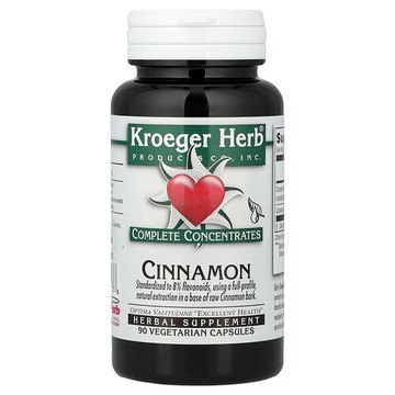 Kroeger Herb Co, 全效草本精華，肉桂，90 粒植物膠囊