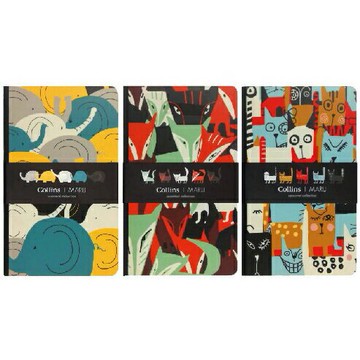 [Collins系列]硬封套手扎本/橫線/A5一本送IWI系列太空系列鋼筆1支(顏色隨機)