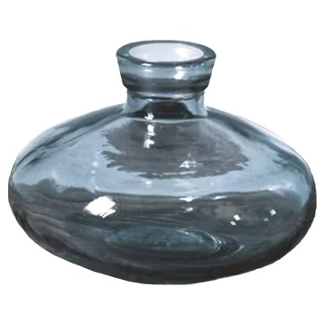 空氣選物 水滴玻璃花瓶 霧黑矮瓶  1個  霧黑  9 x 9 x 6cm