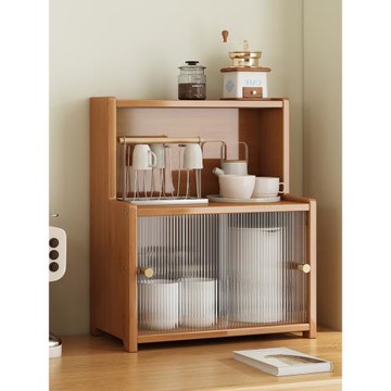 桌面收納盒多功能杯子收納置物架廚房亞克力門水杯馬克杯展示架子