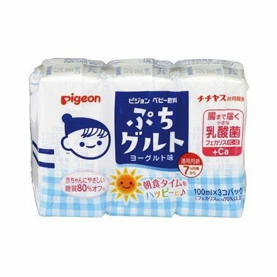 【7ヵ月頃から】ピジョン ぷちグルト 1セット（4パック：100ml×12本）