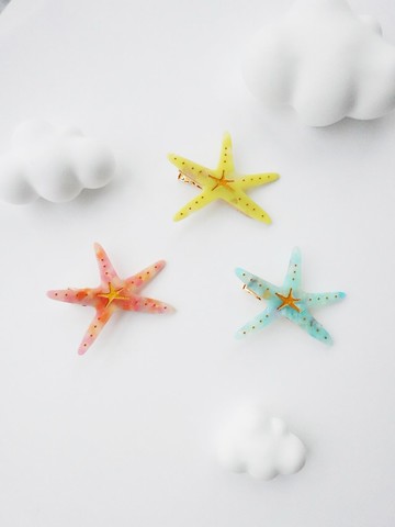 海灘系列 海星 髮夾 鴨嘴夾