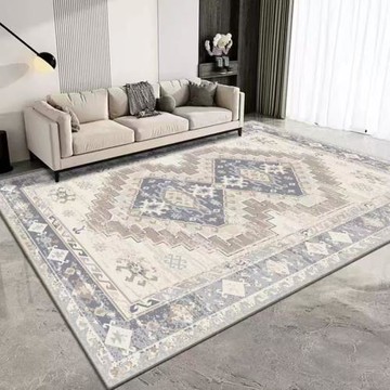 跨境可水洗機洗仿羊絨地毯客廳大面積全鋪沙發毯吸水茶幾毯防滑毯