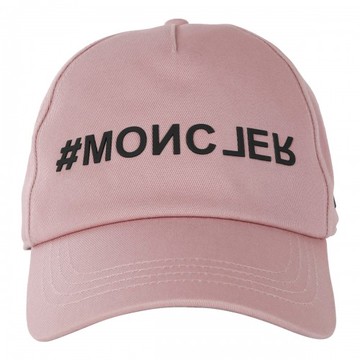 Moncler Grenoble - Pink And Black Cotton Baseball Cap Uni