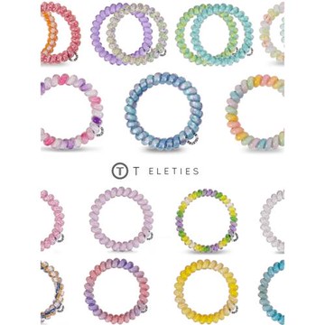 美國TELETIES經典款電話線發圈時尚手環高馬尾電話線發繩頭飾