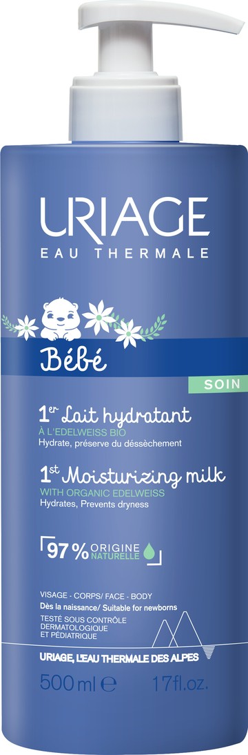 Uriage Bebe 1st Moisturising Face and Body Milk 500ml