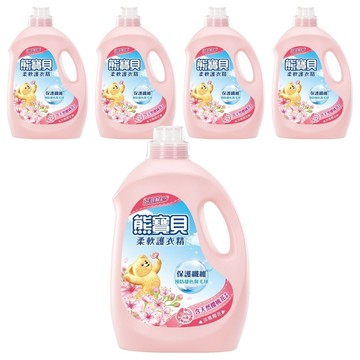 Snuggle 熊寶貝 香氛柔軟護衣精 72小時持久香 淡雅櫻花香  3L  5桶