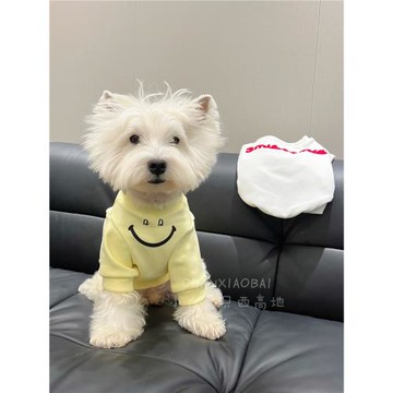 秋冬新款寵物衣服可愛字母棉西高地比熊雪納瑞小型犬保暖加絨衛衣