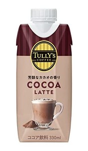 タリーズコーヒー ココアラテ 330ML×12本 キャップ付き 紙パック
