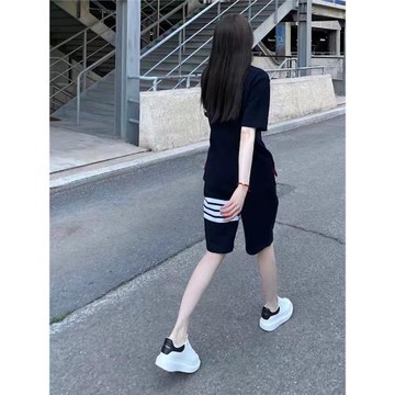 【贈退貨寶】TUMA TB五分褲短褲薄款運動衛褲華夫格寬松直筒褲