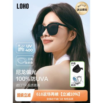 LOHO偏光折疊女高級感眼鏡