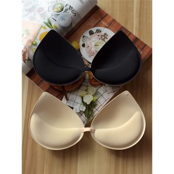 夏季乳膠胸墊女大小胸加厚款聚攏顯大美背內衣胸罩替換插片墊子