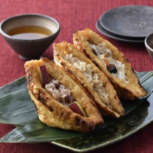 焼きいなり 人気の3種セット いなり寿司 鶏ごぼう ちらし 金時いも赤飯  行楽 弁当 石川県