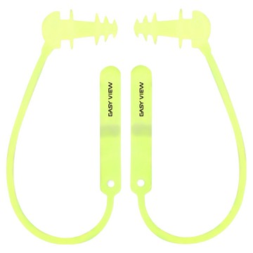 Easy View 帶線耳塞  萊姆色  1組